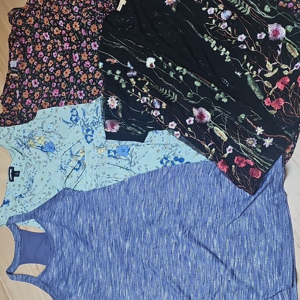 Womens Bundle Dresses And Cardigan Lot Size Medium And Large- Not So Mystery Box